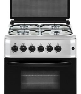 Bruhm Gas Cooker BGC-6640IS – 4 Gas, Double Oven Grill